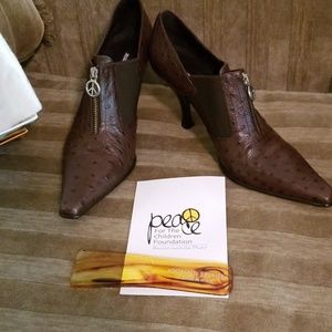 Donald Pliner ostrich shoes